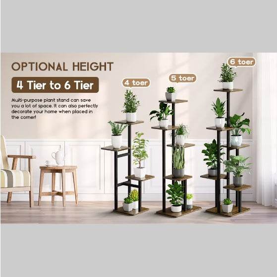5-layer Indoor Plant Stands, Multi-level Plant Shelves - Holy Mango Store