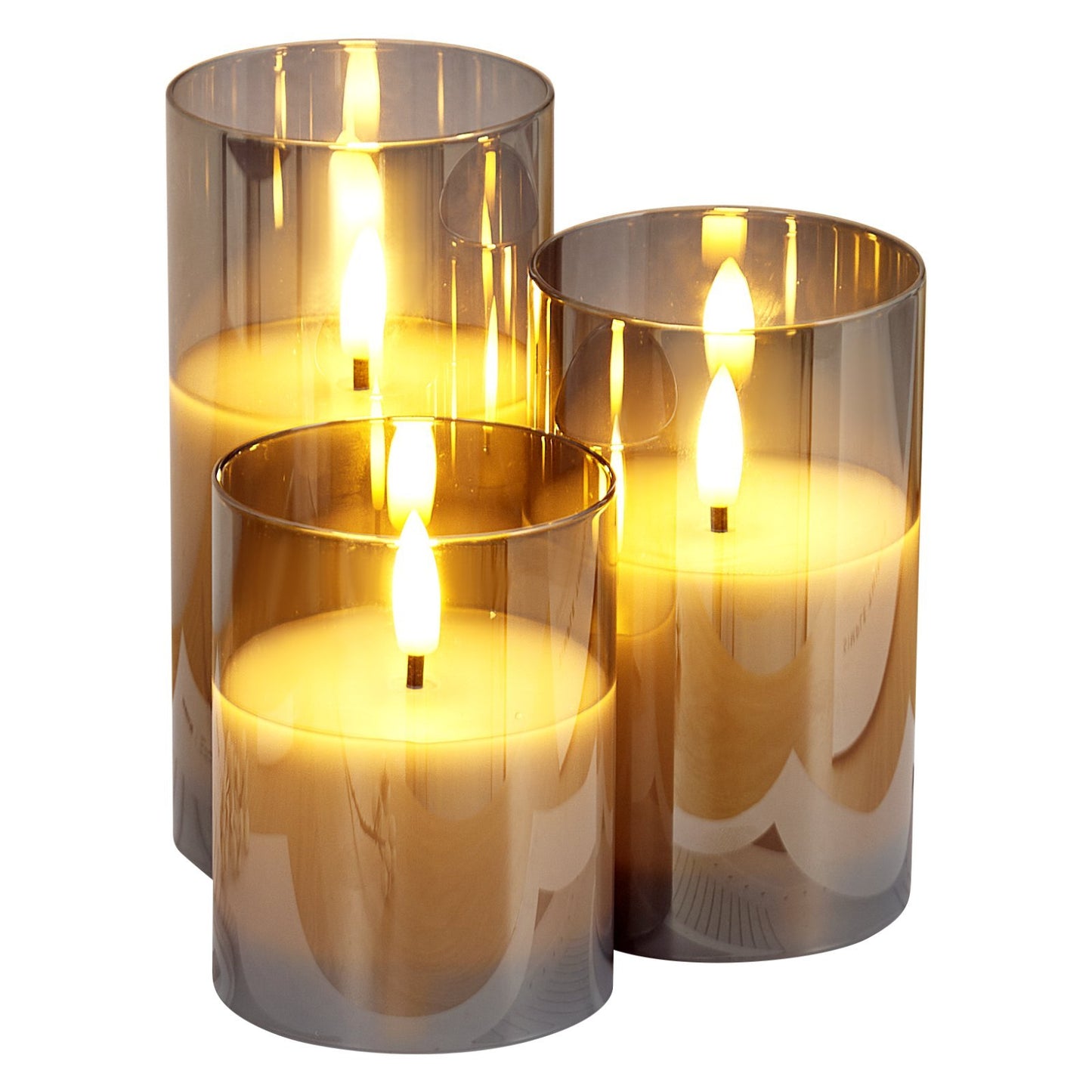 Flameless LED Candle Trio – Realistic Flicker with Remote & Timer