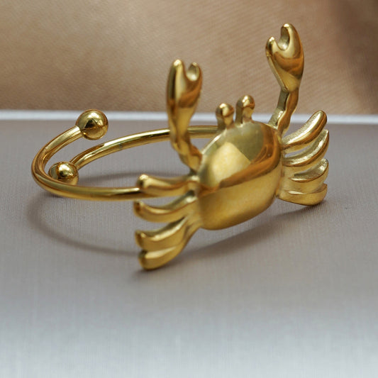 Crab Ring – 18K Gold Plated Stainless Steel