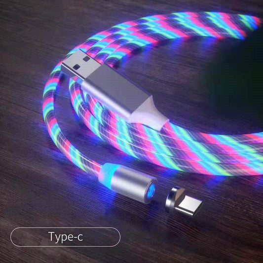 Magnetic Charging Cable Streamer Fast Charging Cable Lighting Micro USB Cable LED Magnet Charger Type-C Cable - Holy Mango Store