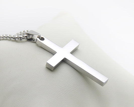 Simple Cross Necklace – Dainty Faith-Inspired Pendant for Men & Women