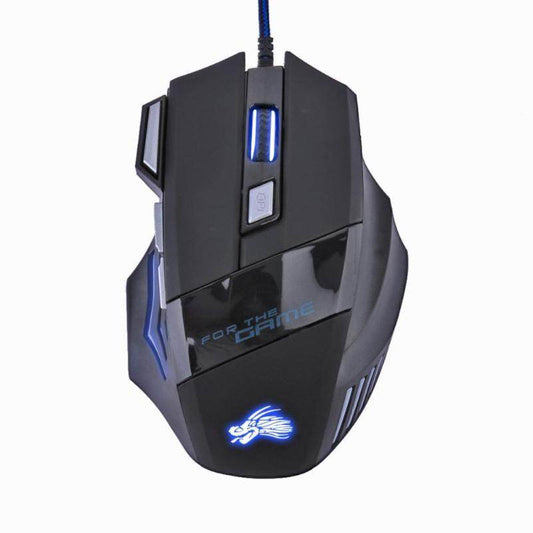 Wired Gaming Mouse 5500DPI 7-Color LED Backlight Optical Mouse Gamer USB 7 Buttons PC Gamer Computer Laptop Desktop Mice - Holy Mango Store