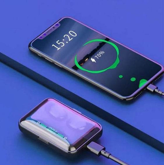 Multifunction Bluetooth Headset Binaural Movement Power Bank Phone Support - Holy Mango Store