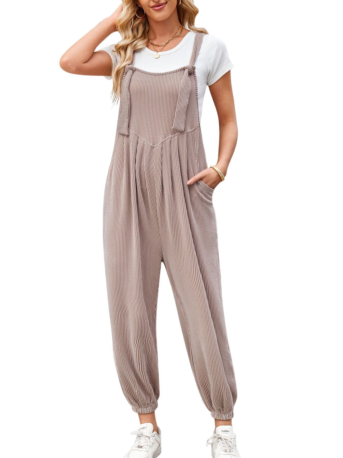 Women's Casual Pocket Long Jumpsuit – Effortless Everyday Comfort