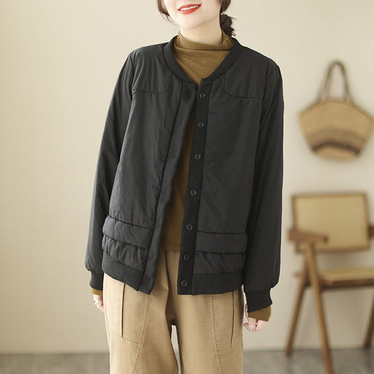 Retro Puff Cotton Jacket – Short & Cozy Winter Coat