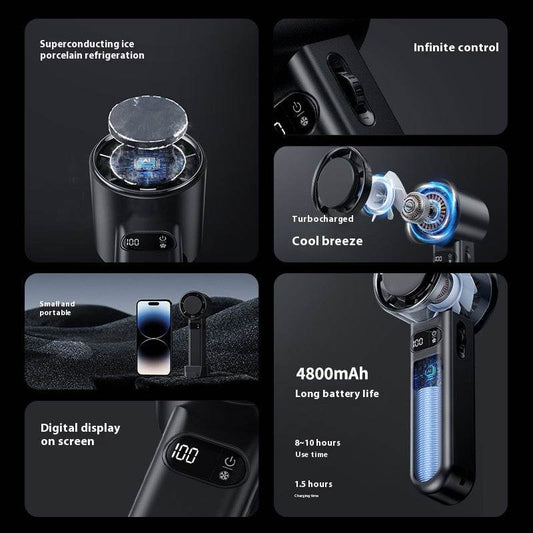 Large Wind Handheld Mini Little Fan - Holy Mango Store