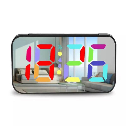LED Mirror Large Display Table Clock, Suitable For Bedroom, Home, Living Room, Office - Holy Mango Store