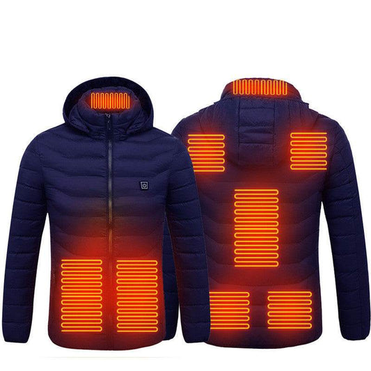 New Heated Jacket Coat USB Electric Jacket Cotton Coat Heater Thermal Clothing Heating Vest Men's Clothes Winter - Holy Mango Store