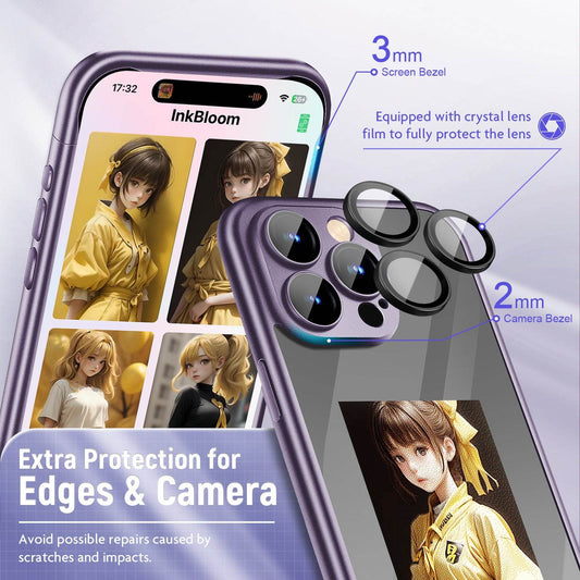 IPhone15 PRO PROMAX NFC Ink Screen Flip Phone Case Smart Creative DIY Custom All-Inclusive Case - Holy Mango Store