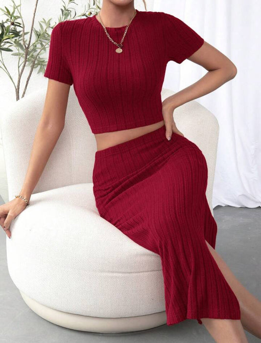 Women’s High‑Waist Slim Fit Side‑Split Suit