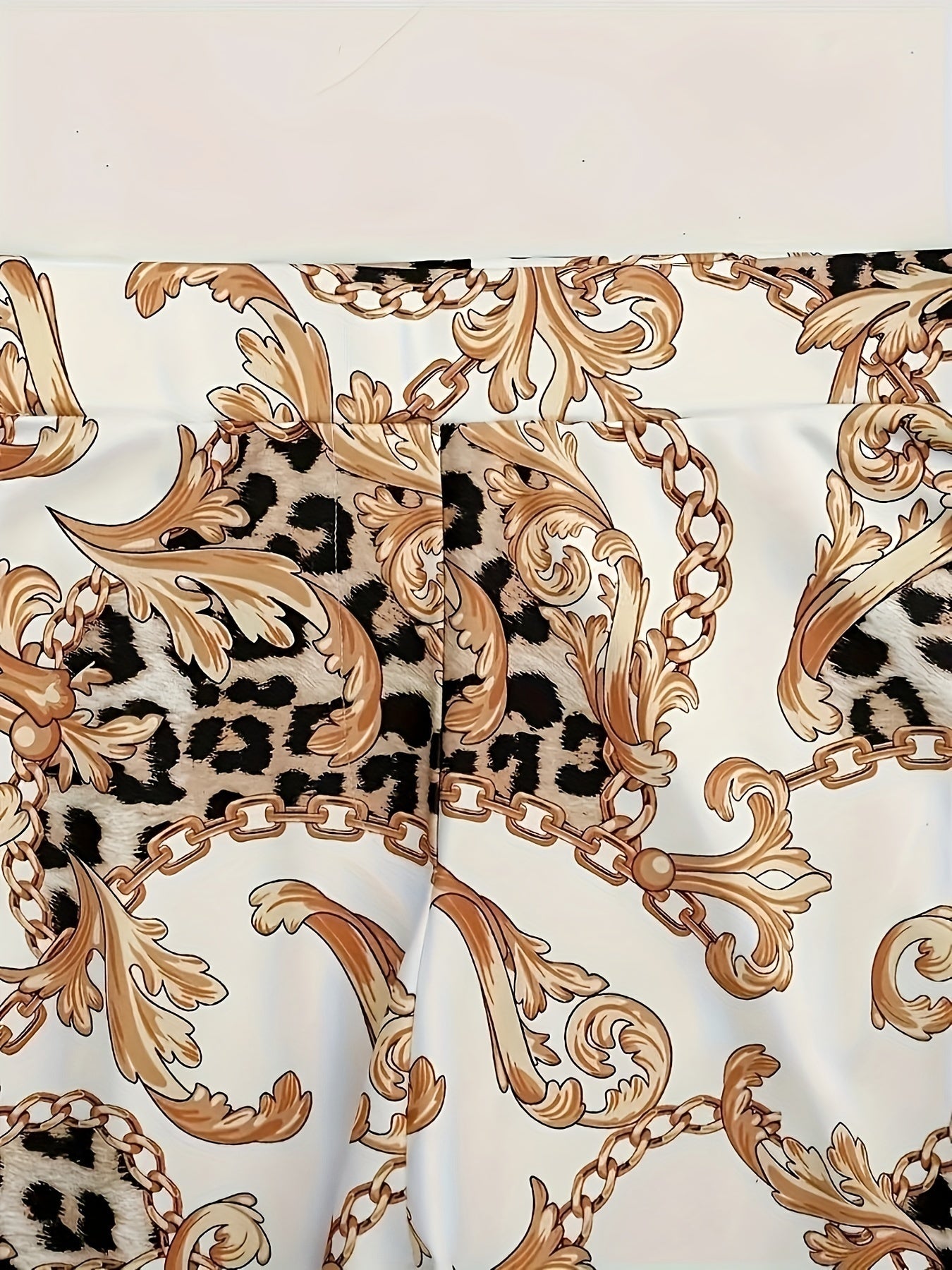 Chained Chic Leopard Blazer Set – Bold 2-Piece Power Look