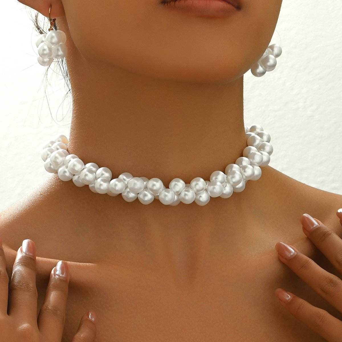 Elegant 14K Gold Pearl Jewelry Set - Timeless Elegance For Any Occasion - Holy Mango Store