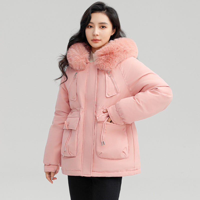 Horn Button Parka Women's Loose Coat