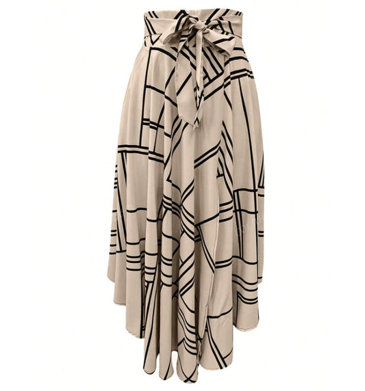 Women's Solid Color Simple Daily Slit Skirt