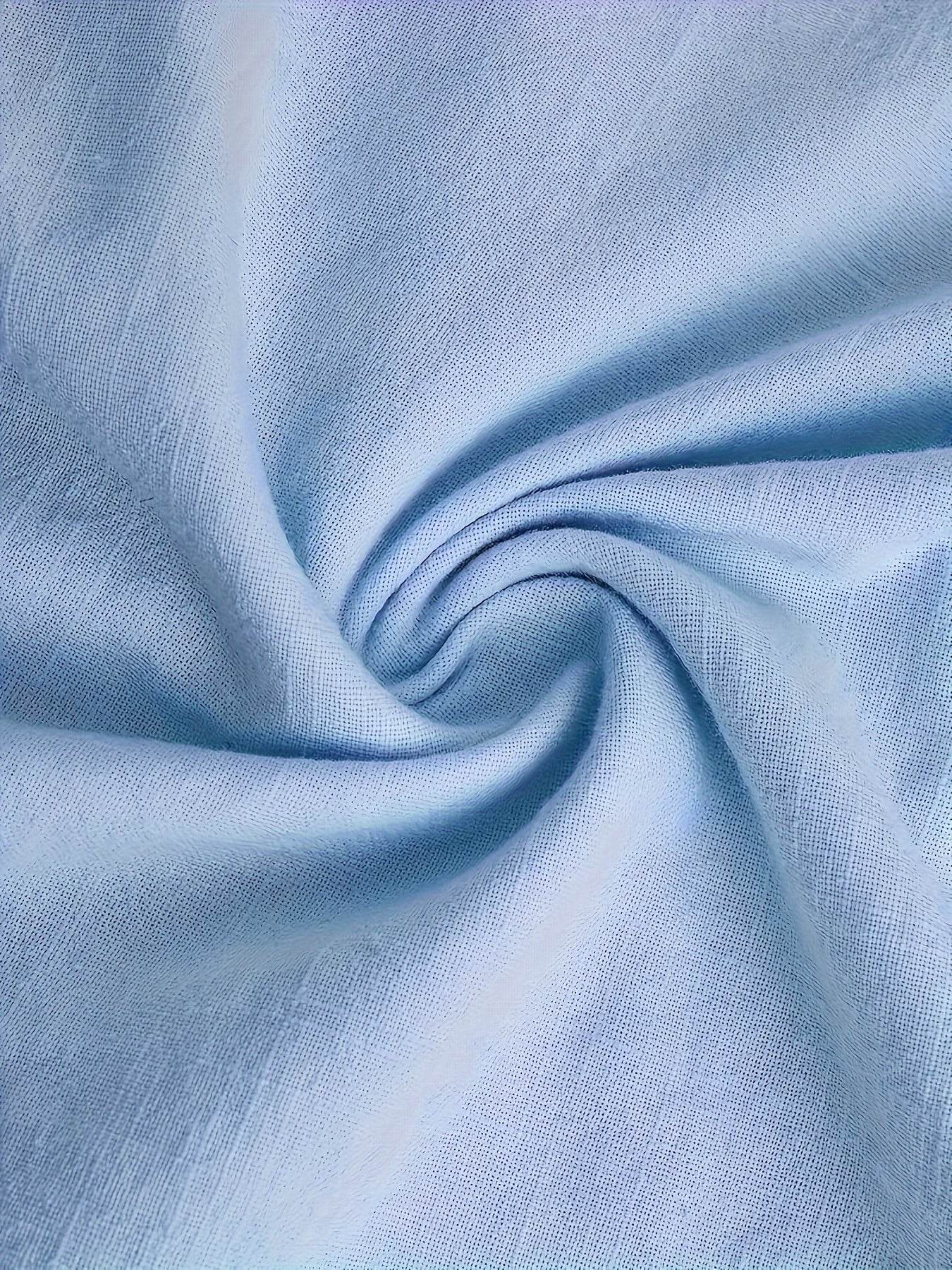 New Solid Color Long Sleeve Shirt Casual Stand Collar Shirt For Men - Holy Mango Store