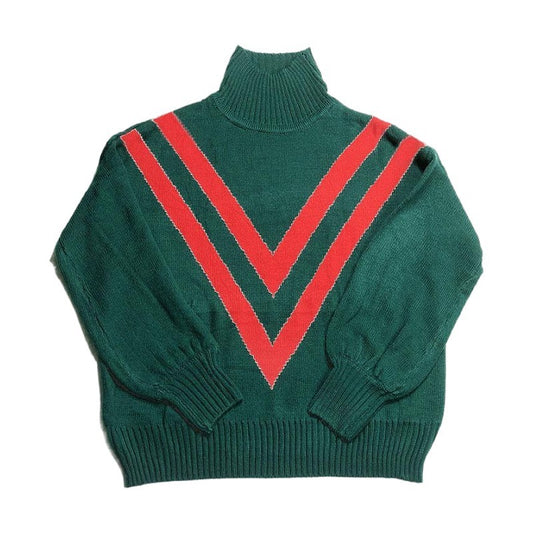 Turtleneck Long Sleeve Loose Retro Women’s Sweater