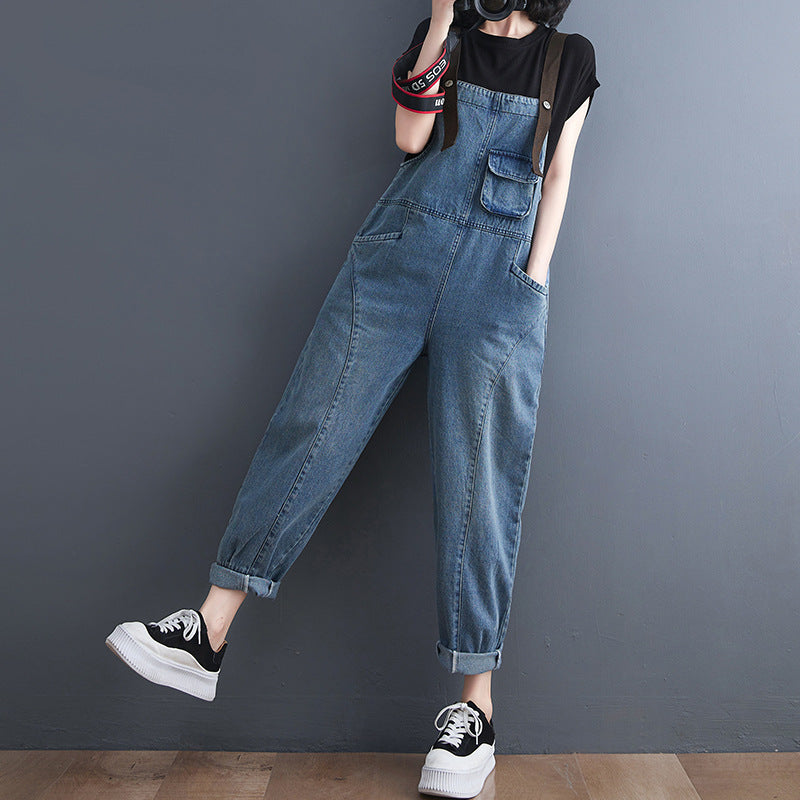 Women’s High-Waist Korean Overalls