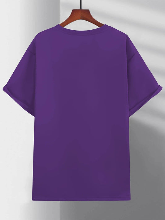 Purple faith sports t shirt for men displayed on wooden hanger by Holy Mango Store