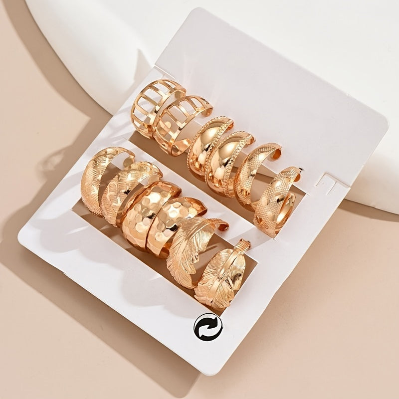 Liquid Metal Fusion Prism Stud Earrings – 14K Gold & Silver Set