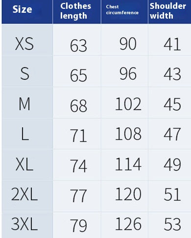 Size chart for Jesus Saves sweatshirt showing clothes length chest circumference and shoulder width from XS to 3XL