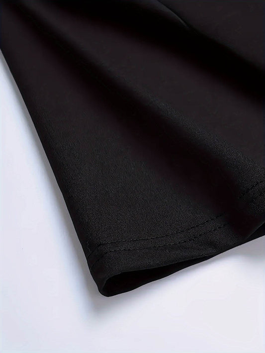 Black fabric detail of summer faith tee for men from Holy Mango Store showing quality stitching