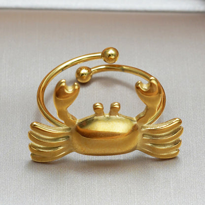 Crab Ring – 18K Gold Plated Stainless Steel