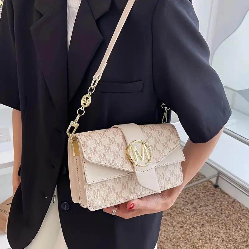 Stylish Shoulder Bag For Women, Simple PU Leather Flap Crossbody Bag, Fashionable Purse & Handbags - Holy Mango Store