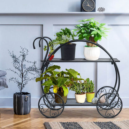 Heavy Duty Metal Flower Cart Plant Stand - Holy Mango Store
