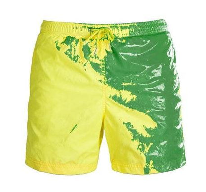 Magical Change Color Beach Shorts Summer Men Swimming Trunks Swimwear Swimsuit Quick Dry bathing shorts Beach Pant - Holy Mango Store