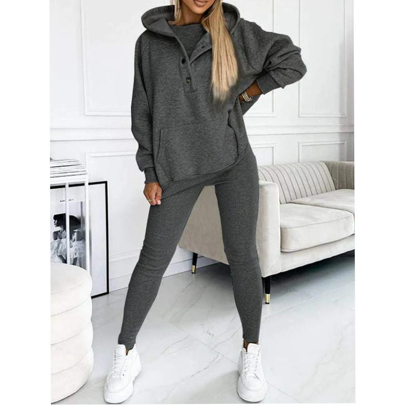 Women’s Vest Hoodie & Pants Set – Sleek 2‑ or 3‑Piece Active Luxe