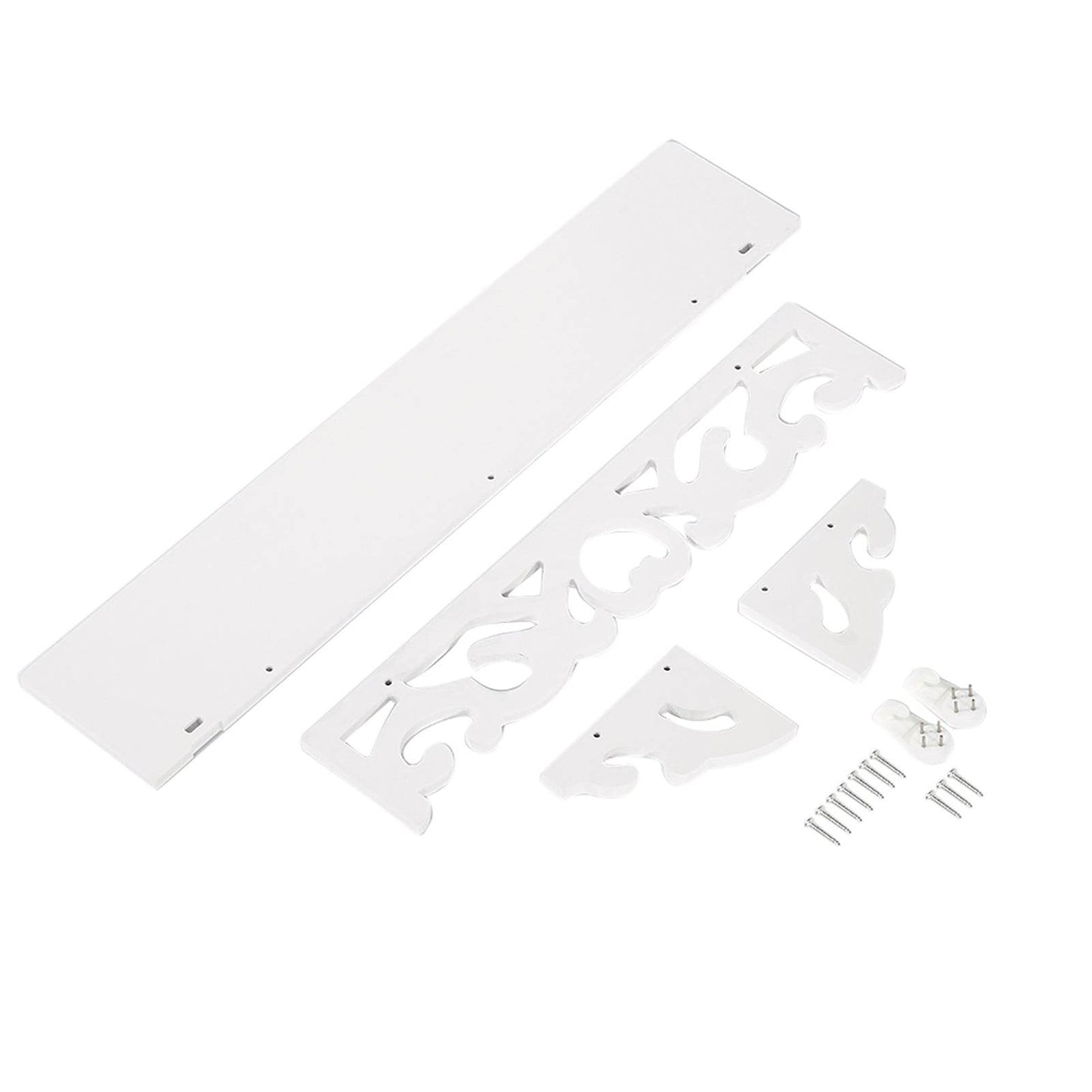 Set of 3 Shabby Floating Wall Shelves Bookshelf Display Wall Shelf Storage Rack - Holy Mango Store