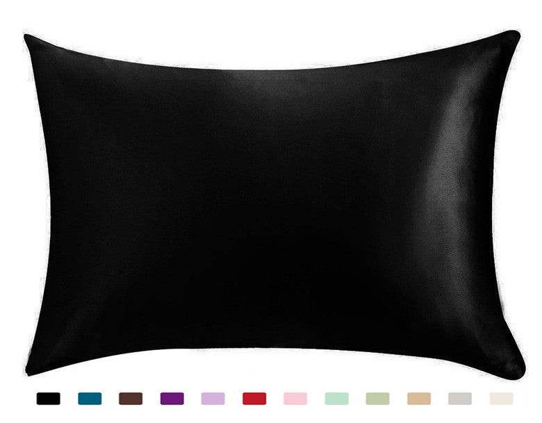 Pillowcase Satin Solid Color Simulation Silk Single Pillowcase Ice Silk Pillowcase - Holy Mango Store
