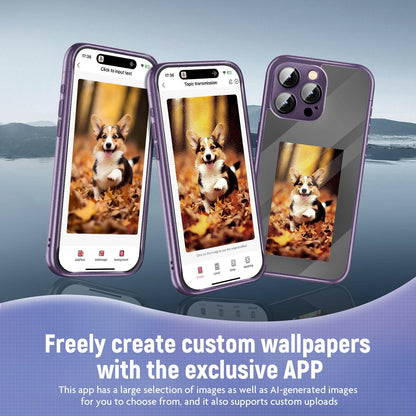 IPhone15 PRO PROMAX NFC Ink Screen Flip Phone Case Smart Creative DIY Custom All-Inclusive Case - Holy Mango Store
