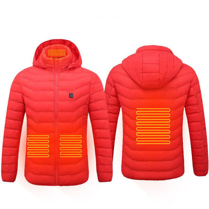 New Heated Jacket Coat USB Electric Jacket Cotton Coat Heater Thermal Clothing Heating Vest Men's Clothes Winter - Holy Mango Store