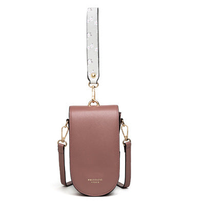 Korean Style PU Leather Mobile Phone Crossbody Bag