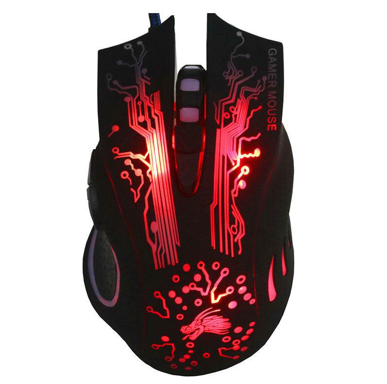 Wired Gaming Mouse 5500DPI 7-Color LED Backlight Optical Mouse Gamer USB 7 Buttons PC Gamer Computer Laptop Desktop Mice - Holy Mango Store