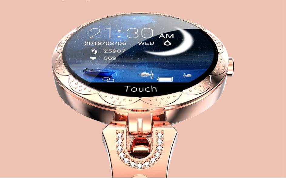 Fashion Women's Smart Watch Waterproof Wearable Device Heart Rate Monitor Sports Smartwatch for Women Ladies - Holy Mango Store