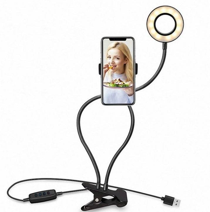 LED Selfie Ring Light for Live Adjustable Makeup Light-8cm Stand - Holy Mango Store