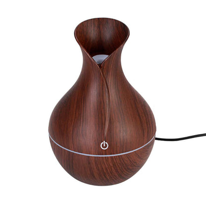 LED Ultrasonic Aroma Humidifier Essential Oil Diffuser Aromatherapy Air Purifier Home Small Incense Burner Holder Candle Yoga Fragrance Indoor Vase Shaped Aroma Burner Smoke Fountain Living Room Decor - Holy Mango Store