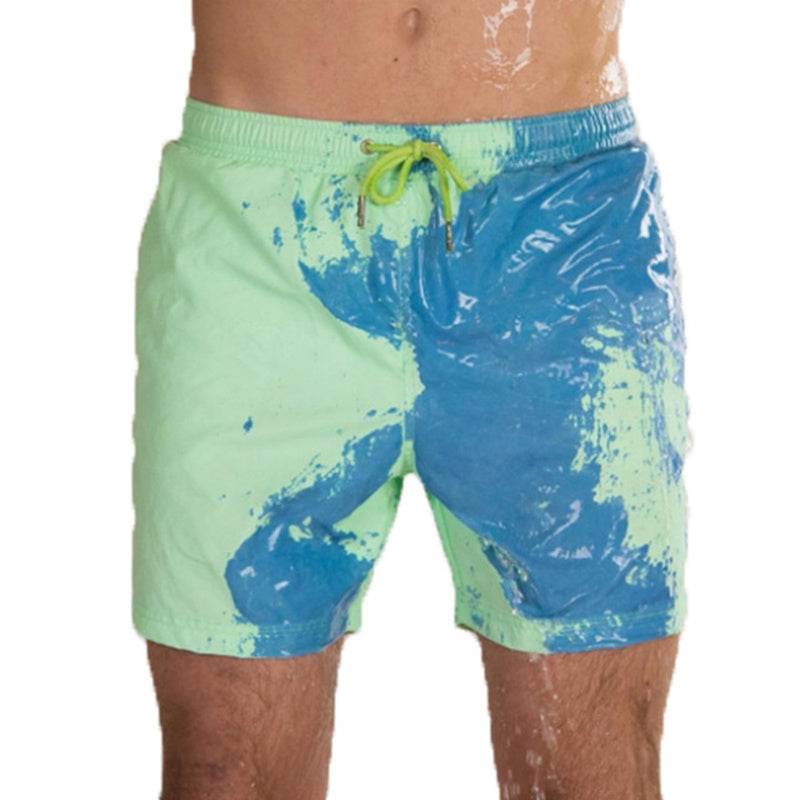 Magical Change Color Beach Shorts Summer Men Swimming Trunks Swimwear Swimsuit Quick Dry bathing shorts Beach Pant - Holy Mango Store