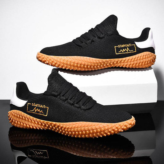 Spring and Summer Flying Woven Casual Shoes Large Men's Shoes Beathable Korean Forrest Gump Sneakers - Holy Mango Store