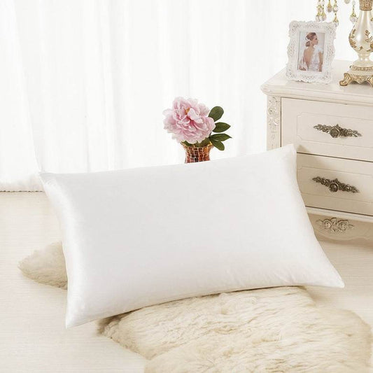 Pillowcase Satin Solid Color Simulation Silk Single Pillowcase Ice Silk Pillowcase - Holy Mango Store