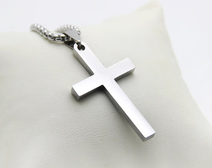 Simple Cross Necklace – Dainty Faith-Inspired Pendant for Men & Women