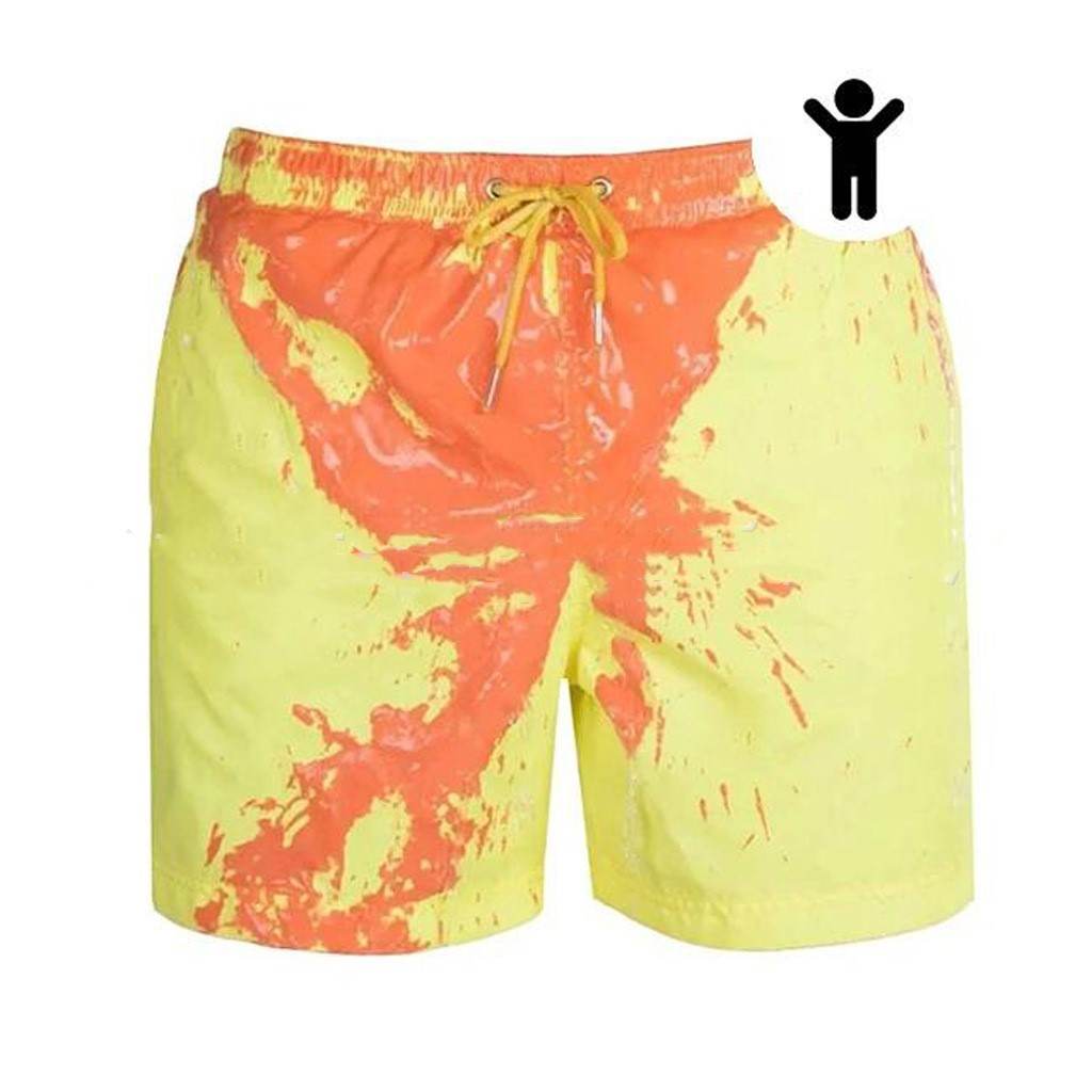 Magical Change Color Beach Shorts Summer Men Swimming Trunks Swimwear Swimsuit Quick Dry bathing shorts Beach Pant - Holy Mango Store