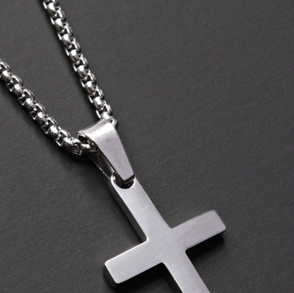 Simple Cross Necklace – Dainty Faith-Inspired Pendant for Men & Women
