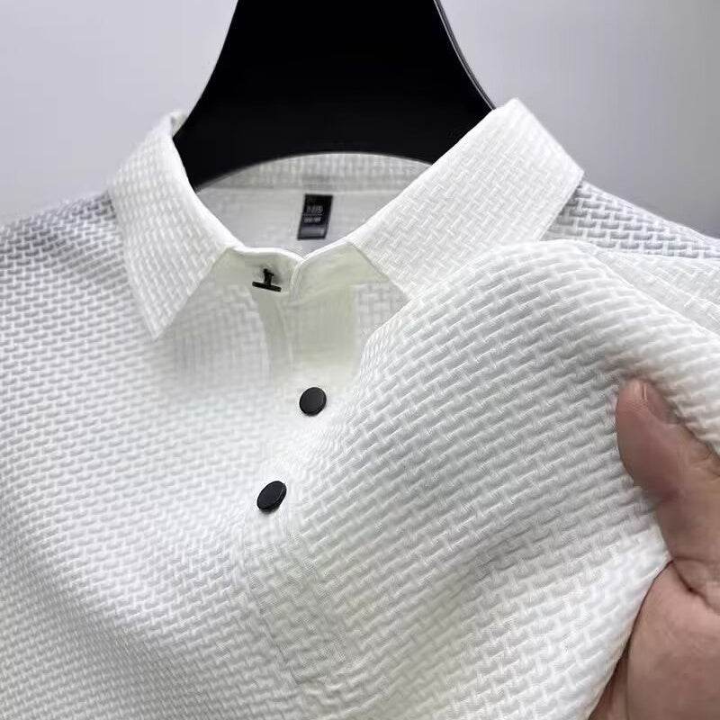 T-shirt Men's Short-sleeved Business Casual T-shirt Men's Polo Shirt - Holy Mango Store