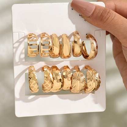 Liquid Metal Fusion Prism Stud Earrings – 14K Gold & Silver Set