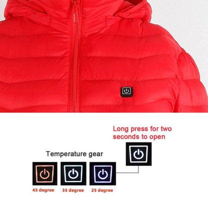 New Heated Jacket Coat USB Electric Jacket Cotton Coat Heater Thermal Clothing Heating Vest Men's Clothes Winter - Holy Mango Store