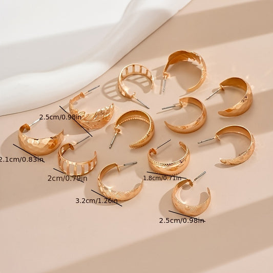 Liquid Metal Fusion Prism Stud Earrings – 14K Gold & Silver Set