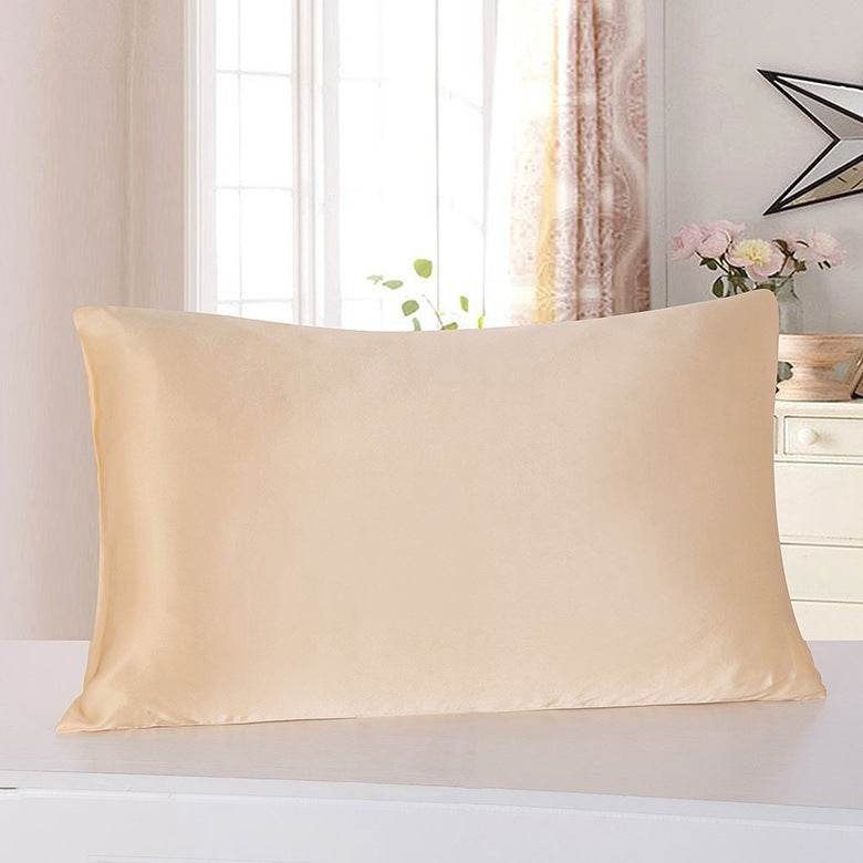 Pillowcase Satin Solid Color Simulation Silk Single Pillowcase Ice Silk Pillowcase - Holy Mango Store